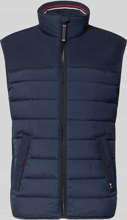 Tom Tailor Regular Fit Steppweste aus wasserdichtem Material in Marine, Gr&ouml;&szlig;e XXXL