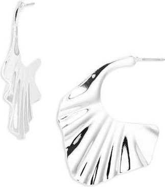 Tasha Wavy Hoop Earrings in Silver at Nordstrom Rack