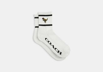 Coach Rexy Quarter Crew Socks