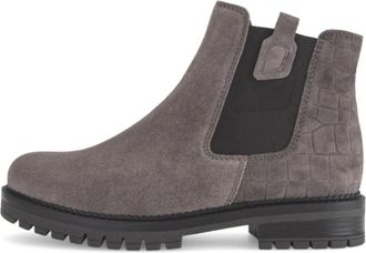 Gabor Sportieve enkellaars - Dames - Chelseaboots - Beige - 38 1/2 EU - Su&egrave;de - Schoenen
