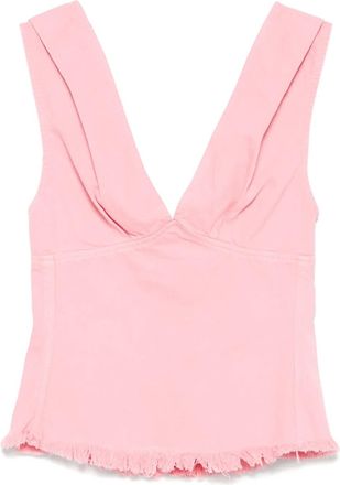 Marques Almeida Top con frange - Rosa