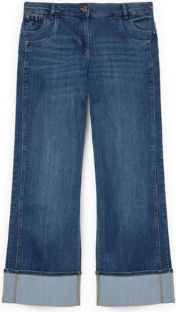Fiorella Rubino Straight Jeans - Dames - Regular Fit Jeans - Blauw - 3XL - Katoen - Jeans