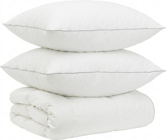 vidaXL Juego De Edred&oacute;n 90% Plum&oacute;n De Ganso Fulda 3 Uds. 135 X 220 Cm Vidaxl