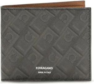 Ferragamo Portafoglio Bi-fold Gancini Embossed - - Accessories - Uomo - Grigio - ONE SIZE