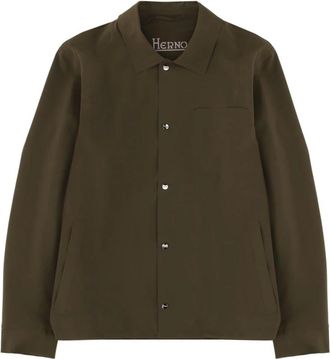 Herno Overshirt - Heren - Jassen - Groen - Maat: XL Zijde