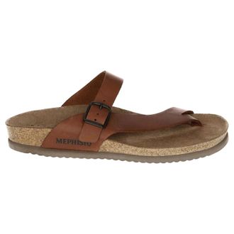 Mephisto Mephisto Niels Nubuck Mens Toe Post Sandals - Chesnut - Size:UK 10.5