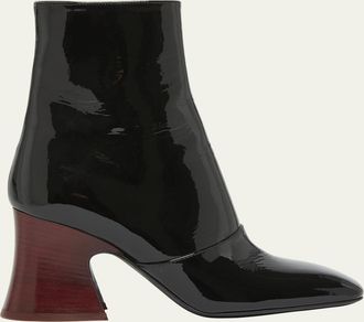 Chloé Janis Patent Leather Booties