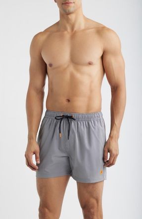 Save The Duck Ademir Swim Trunks in Micro Zigzag Stripes at Nordstrom, Size Xx-Large