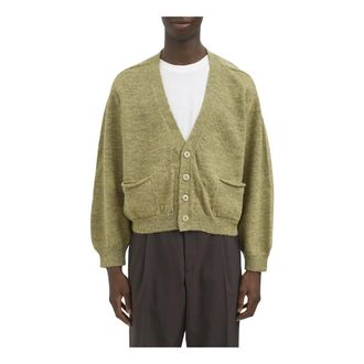 Magliano Grandpa Cardigan - Heren - Truien - Groen - Maat: S Katoen