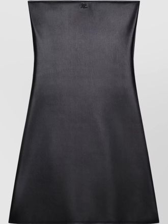 Courrèges strapless mini dress with back strap detail