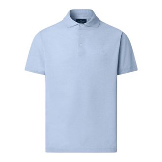 Hackett Polo Oxford in Piqu&eacute; a maniche corte Classic Fit - - Tops - Uomo - Blu - 2XL