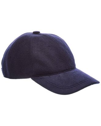 Amicale Cashmere Woven Cashmere Baseball Cap