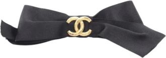 Chanel Fermaglio per capelli in raso Pre-owned - - Pre-owned - Donna - Nero - ONE SIZE
