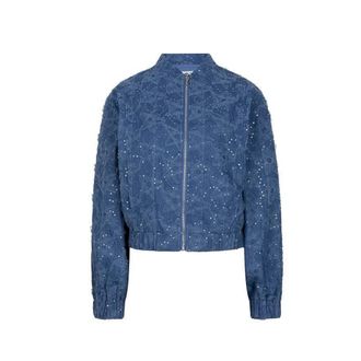 Lofty Manner Dames, Jassen, Blauw, Maat: M Denim