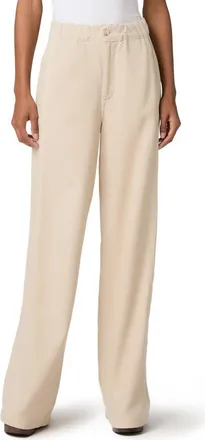 Paige Rumi High Waist Wide Leg Pants in Vintage Biscotti at Nordstrom, Size 27