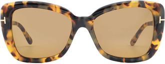 Tom Ford Maeve Roviex Butterfly Ladies Sunglasses FT1008 55J 55
