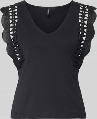 Vero Moda Regular Fit Top aus reiner Baumwolle Modell GABBY in Black, Gr&ouml;&szlig;e XS