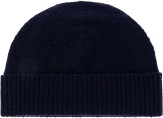 Jil Sander Wool Beanie - Heren - Hoeden - Blauw - M - Wol - Accessoires