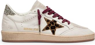 Golden Goose Low-Top Sneakers with Distressed White Leather