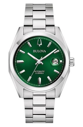 Bulova Surveyor Bracelet Watch, 39mm in Silver-Tone at Nordstrom