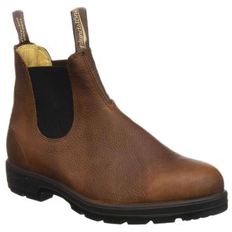 Blundstone 1445 Leather Unisex Ankle Boots - Brown Pebble - Size:UK 9.5