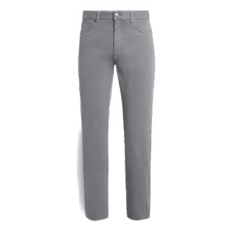 Ermenegildo Zegna Slim-fit Trousers, male, Gray, Size: W36 Roccia Jeans