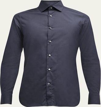 Ermenegildo Zegna Mens Trofeo Comfort Cotton Shirt