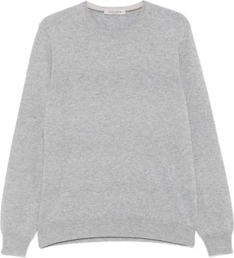 La Fileria Maglione girocollo in cashmere - Grigio