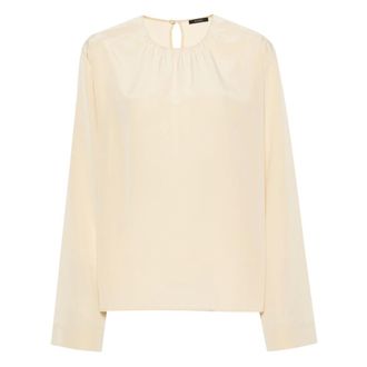 Joseph Braidwood Silk Blouse - female - Joseph - Blouses - Beige - M - Blouses & Shirts