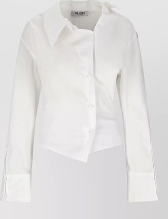 The Attico asymmetric cotton shirt
