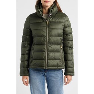 Tommy Hilfiger Packable Puffer Jacket in Olive at Nordstrom, Size X-Small
