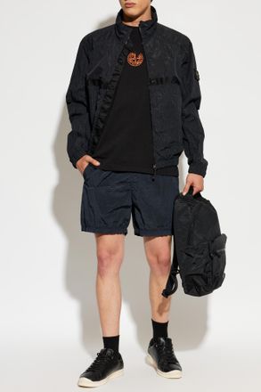 Stone Island T-shirt With Logo, Mens, Black
