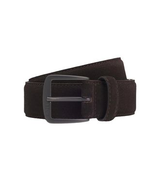 HUGO BOSS Dark Brown Logo Buckle Belt