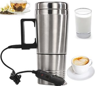 OEM Hervidor De Agua El&eacute;ctrico Para Coche De 24 V, Taza De 300 Ml Para Caf&eacute;/t&eacute;, Calentador De Agua R&aacute;pido Con Apagado Autom&aacute;tico, Port&aacute;til Para Viajes/ofi