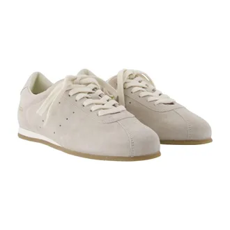 Common Projects Womens Suede Driving Shoe Flat White Calfskin