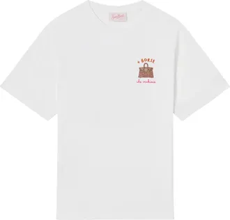 MC2 Saint Barth Emilie Katoenen T-shirt - Dames - T-shirts - Wit - M - Katoen - Tops