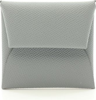 Hermès Gray Epsom Leather Coin Purse/Coin Case (Pre-Owned)