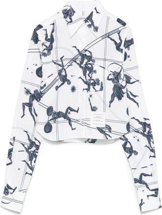 Thom Browne Camicia crop - Bianco