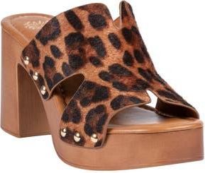 Good Choice Shoes Cocktail Cutout Platform Mule in Leopard at Nordstrom Rack, Size 9.5