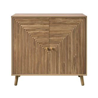 Calicosy Aparador 2 puertas efecto lamas en L, L80 cm