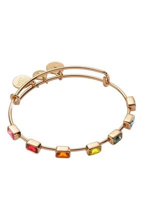 Alex and Ani Rainbow Ombre Inline Bangle Bracelet at Nordstrom