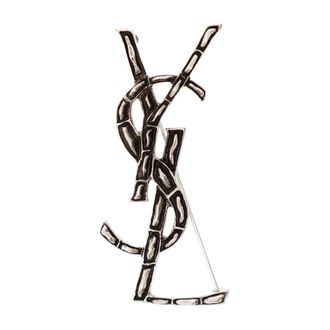 Saint Laurent Dames, Accessoires, Grijs, Maat: ONE Size Leer