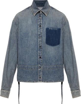 Alexander McQueen Mujer, Blusas y Camisas, Azul, Talla: S