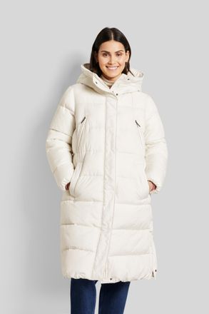 Bugatti Kurzmantel BUGATTI, Damen, Gr. 38, ecru, 100% Polyester, unifarben, regular fit, normaler Saum, M&auml;ntel Kurzmantel, mit hohem Tragekomfort