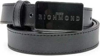 John Richmond Damesriem met Stijl - Dames - Riemen - Zwart - 85 CM - Leer - Accessoires