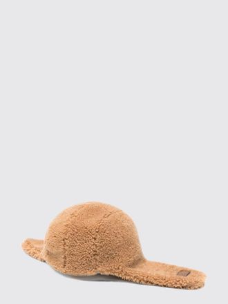 Loewe Cappello modello aviatore in morbido shearling con logo applicato