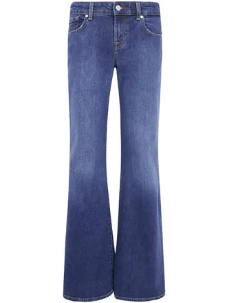 7 For All Mankind Jeans Flared Low Waist Low Flare