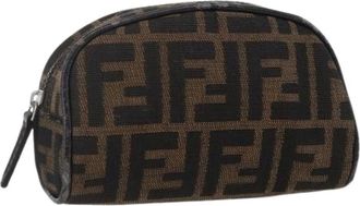 Fendi Pre-owned Mini Bags, female, Brown, Size: ONE SIZE Pre-owned Vintage Canvas Mini Bag