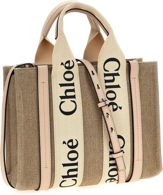 Chlo&eacute; Woody Tote Bag - Beige