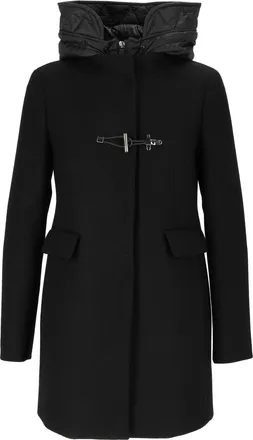 Fay Double-Breasted Toggle Padded Collar Nylon Duffle Coat
